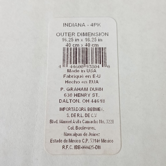 Indiana 4-pack Home Decor - Picture 3 of 4